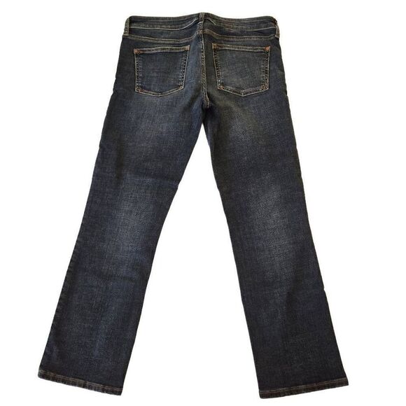 Pilcro & the Letterpress Women's Stet Low Rise Straight Leg Denim Jeans Dark Was - Picture 1 of 12